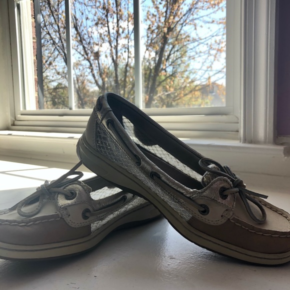 Sperry Women's Angelfish Boat Shoes with Gold - Picture 1 of 5
